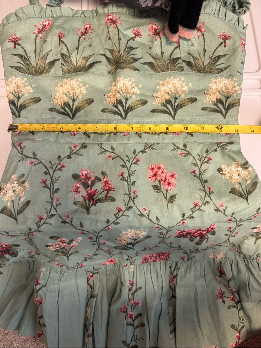 Agua by Agua Bendita Mint Green Floral Mini Dress - Picture 16 of 16